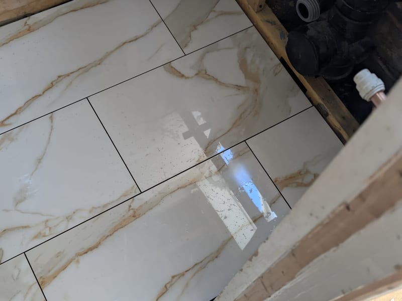 Full Bathroom Gut & Tile Install — Kent